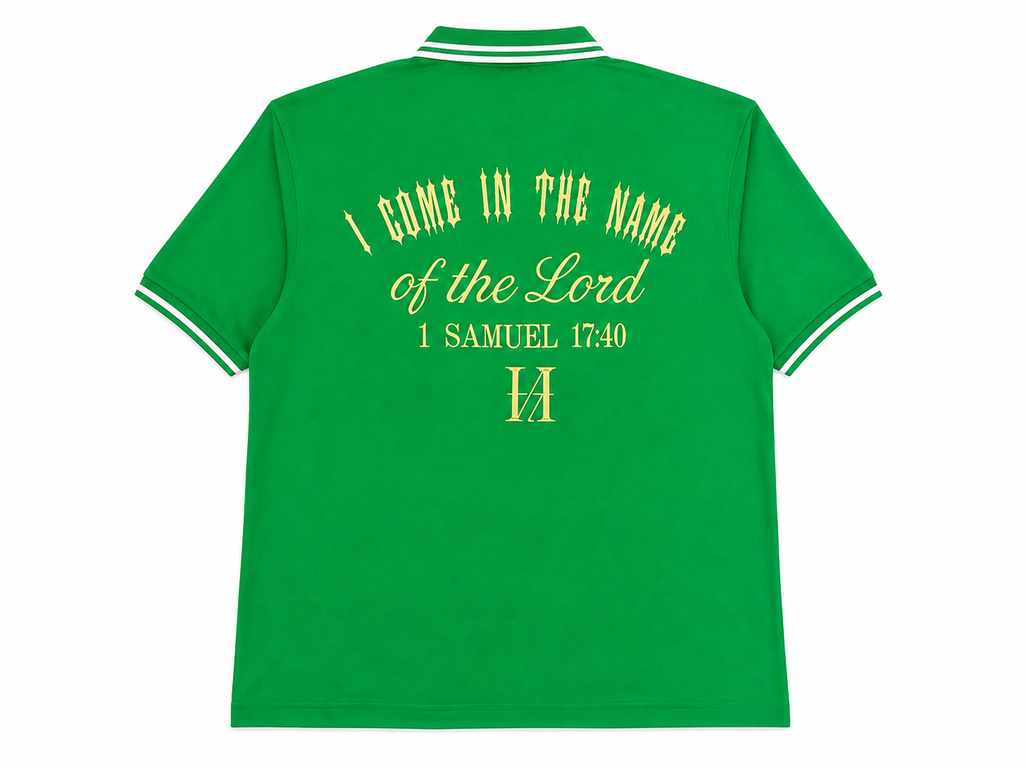 5 Stones I come in the name of the Lord short sleeve Polo