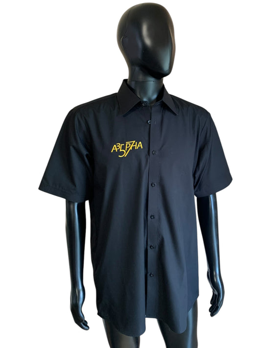 Alpha linen button down