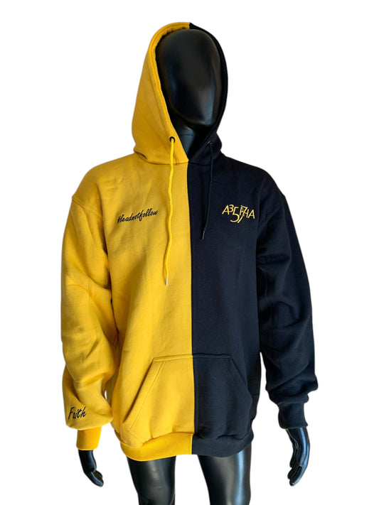 Alpha Two Tone Hoodie Yellow/Black