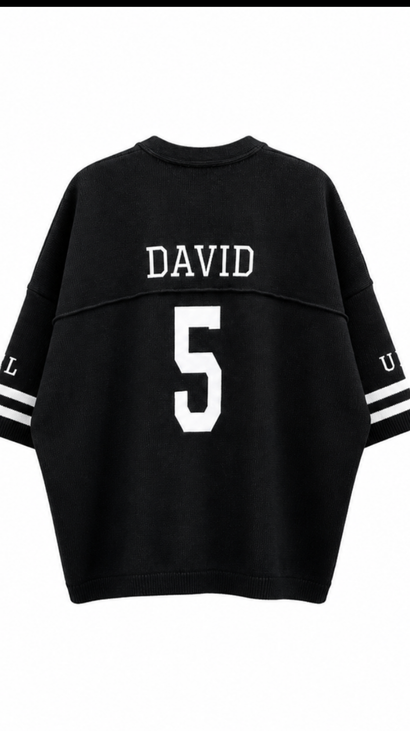 5 Stones David short sleeve Jersey Sweater