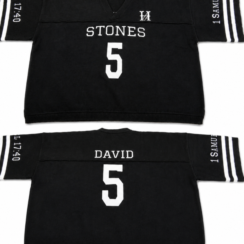 5 Stones David short sleeve Jersey Sweater