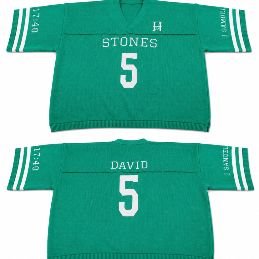 5 Stones David short sleeve Jersey Sweater
