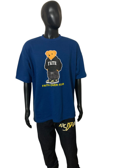 Faith over Fear (Faith the Bear) Heavyweight tee